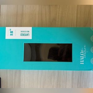 Halo couture 18inch hair extensions dark brown